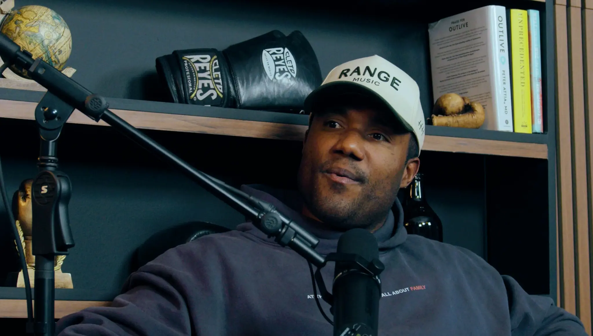 George in the studio